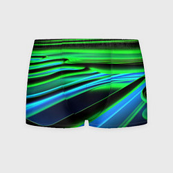 Трусы-боксеры мужские Green geometry abstract, цвет: 3D-принт