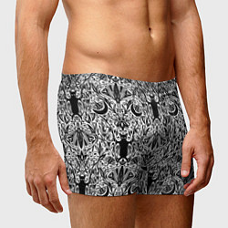 Трусы-боксеры мужские Bats and moths - gothic pattern, цвет: 3D-принт — фото 2
