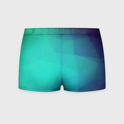 Мужские трусы Голубые грани / 3D-принт – фото 2
