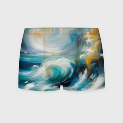 Трусы-боксеры мужские Штормовые волны океана, цвет: 3D-принт