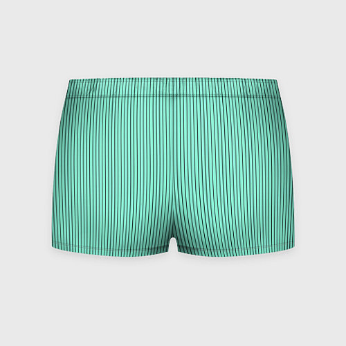 Мужские трусы Мятный полосатый / 3D-принт – фото 2