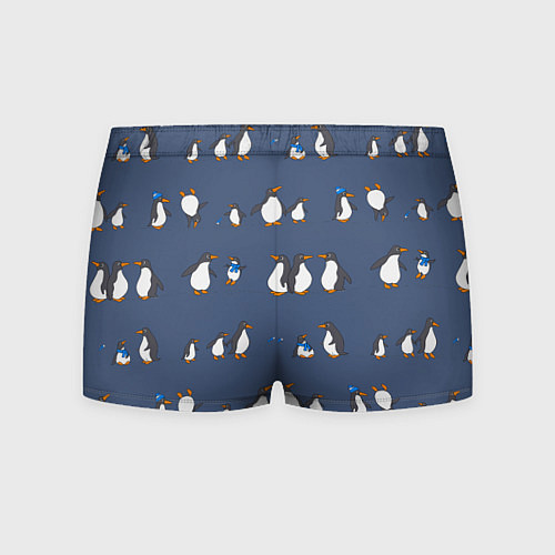 Мужские трусы Забавное семейство пингвинов / 3D-принт – фото 2