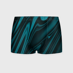 Трусы-боксеры мужские Бирюзовая плазма абстракиця, цвет: 3D-принт
