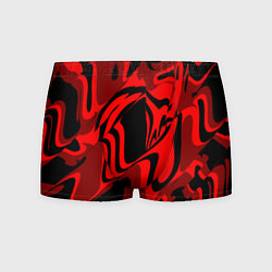 Трусы-боксеры мужские Черно-красное предупреждение, цвет: 3D-принт