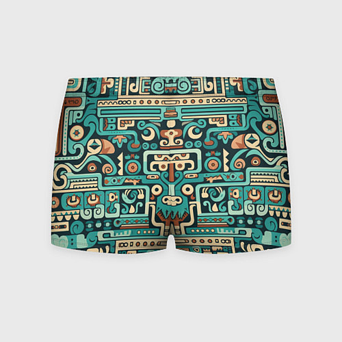 Мужские трусы Абстрактный паттерн в ацтекском стиле / 3D-принт – фото 2