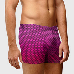 Трусы-боксеры мужские Градиент розовый с рисунком, цвет: 3D-принт — фото 2