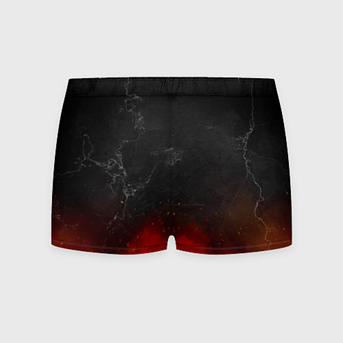 Мужские трусы Вадим в стиле Металлика - огонь и искры / 3D-принт – фото 2
