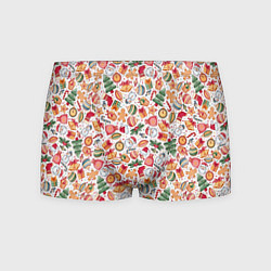 Трусы-боксеры мужские Новогодняя атрибутика, цвет: 3D-принт