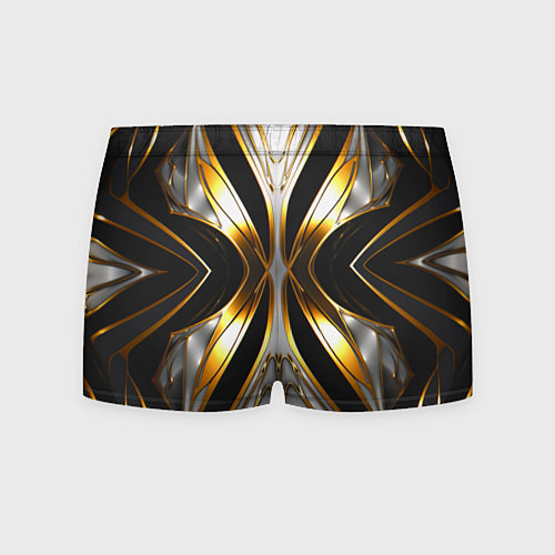 Мужские трусы Неоновый узор стальная бабочка / 3D-принт – фото 2