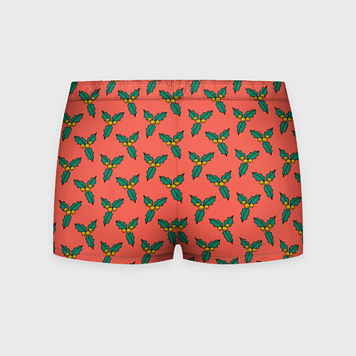 Мужские трусы Ягоды остролиста / 3D-принт – фото 2