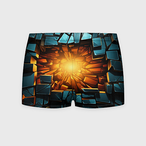 Мужские трусы Геометрическая огненная яма иллюзия / 3D-принт – фото 2