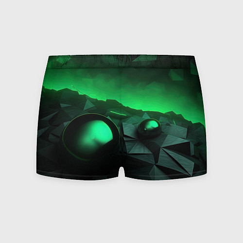 Мужские трусы Асимметрия растительного узора / 3D-принт – фото 2