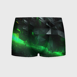 Мужские трусы Трехмерность зеленой фигуры