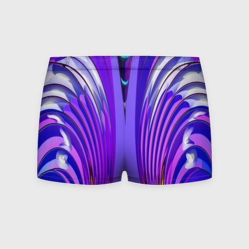Мужские трусы Фиолетовые линии и полосы / 3D-принт – фото 2