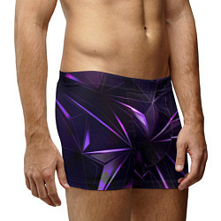 Трусы-боксеры мужские Фиолетовый хрусталь, цвет: 3D-принт — фото 2