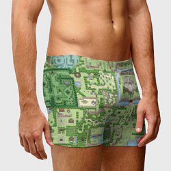 Трусы-боксеры мужские Zelda: карта, цвет: 3D-принт — фото 2