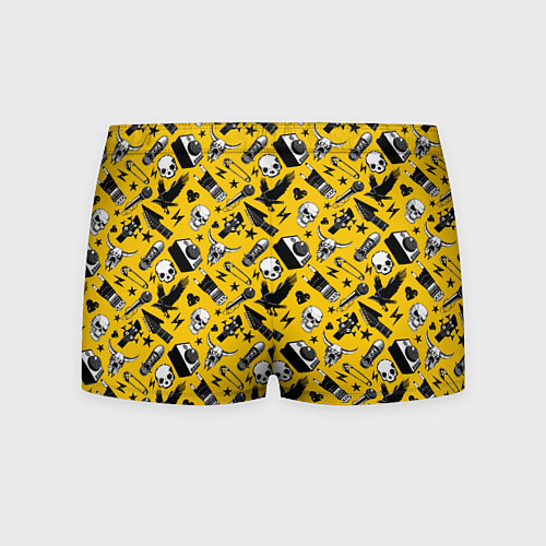 Мужские трусы Музыкальный рокенрольный узор / 3D-принт – фото 2