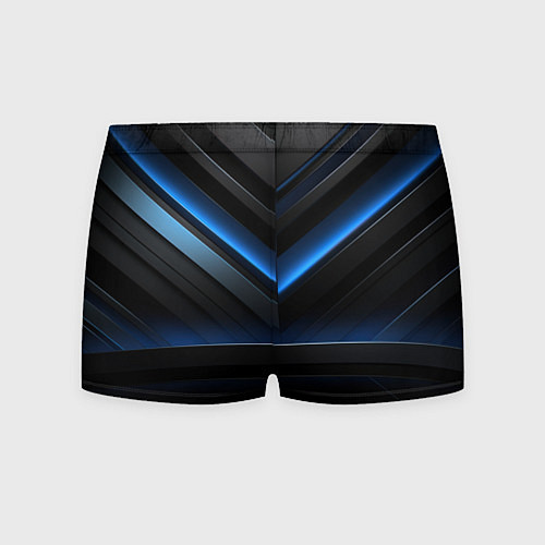 Мужские трусы Оттенки синего абстракция / 3D-принт – фото 2