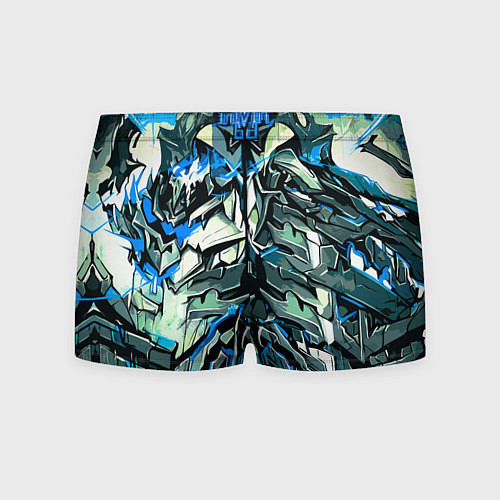 Мужские трусы Синий камень на чёрном фоне / 3D-принт – фото 2