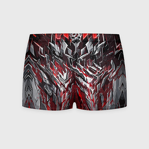 Мужские трусы Острый металл красный / 3D-принт – фото 2