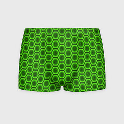 Трусы-боксеры мужские Энергетический щит - зеленый, цвет: 3D-принт