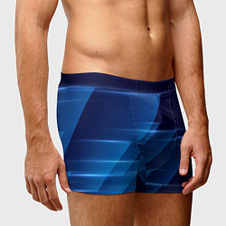Трусы-боксеры мужские Blue background, цвет: 3D-принт — фото 2