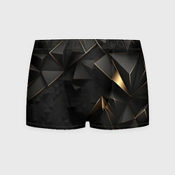 Трусы-боксеры мужские Black gold luxury, цвет: 3D-принт