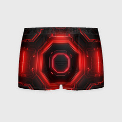Мужские трусы Nvidia style black and red neon