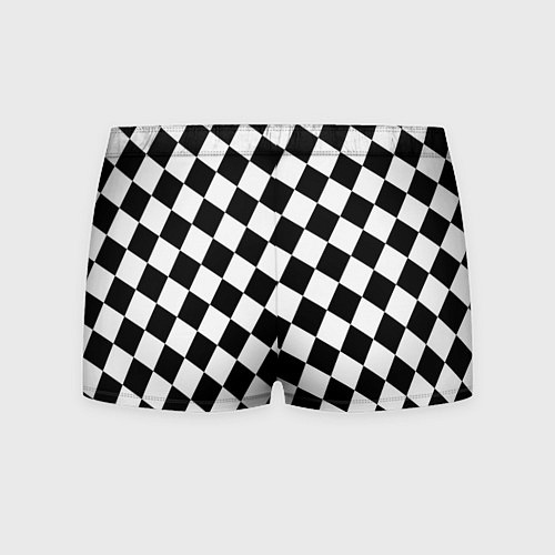 Мужские трусы Шахматные клетки абстракция / 3D-принт – фото 2