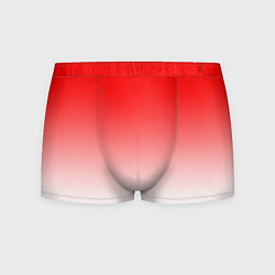 Трусы-боксеры мужские Красно белый градиент, цвет: 3D-принт