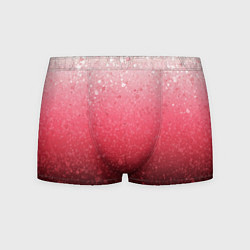 Трусы-боксеры мужские Градиент розово-чёрный брызги, цвет: 3D-принт