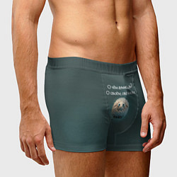 Трусы-боксеры мужские Круглая овечка: о чем думаешь, о своем овечном, цвет: 3D-принт — фото 2