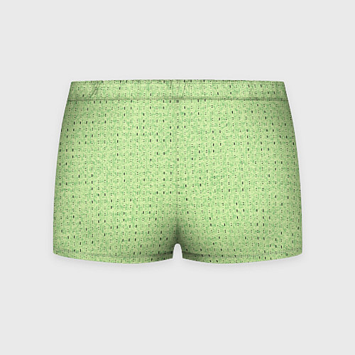 Мужские трусы Салатовый паттерн в мелкую полосочку / 3D-принт – фото 2