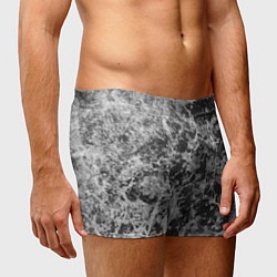 Трусы-боксеры мужские Абстракция - серый антрацит, цвет: 3D-принт — фото 2