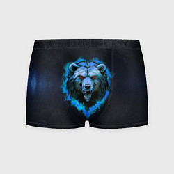 Трусы-боксеры мужские Пылающая эмблема медведя, цвет: 3D-принт