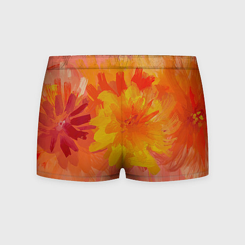 Мужские трусы Абстракция цветы мастихин / 3D-принт – фото 2