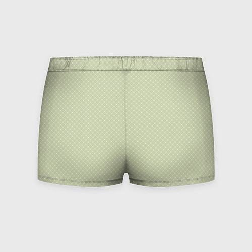 Мужские трусы Светлый оливковый паттерн сеточка / 3D-принт – фото 2