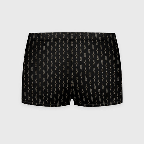 Мужские трусы Чёрный горошки-цепочки / 3D-принт – фото 2
