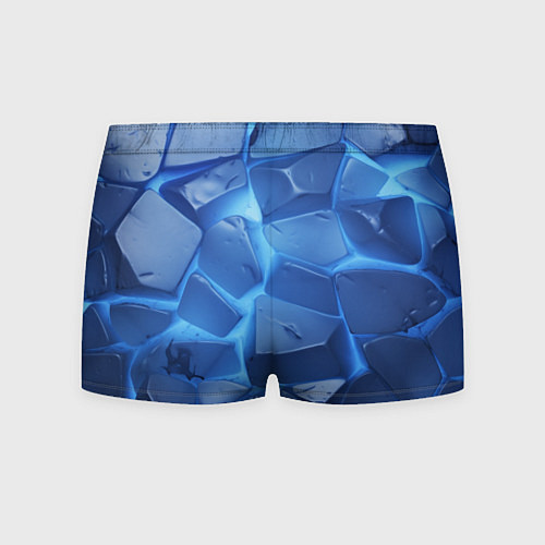 Мужские трусы Синие ледяные плиты с разломом / 3D-принт – фото 2