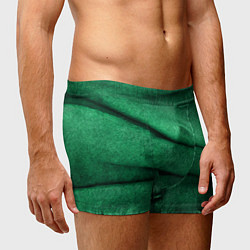 Трусы-боксеры мужские Зеленая джинса, цвет: 3D-принт — фото 2