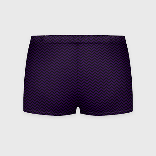 Мужские трусы Чёрно-фиолетовый ломаные полосы / 3D-принт – фото 2