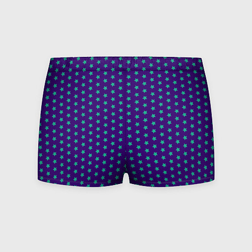 Мужские трусы Зеленые звезды паттерн / 3D-принт – фото 2