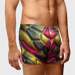 Трусы-боксеры мужские Объемная текстурная кожа, цвет: 3D-принт — фото 2