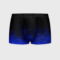 Мужские трусы Чёрный и ультрамарин абстрактный
