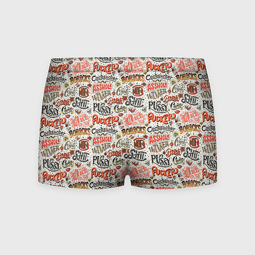 Мужские трусы Нецензурные слова / 3D-принт – фото 2