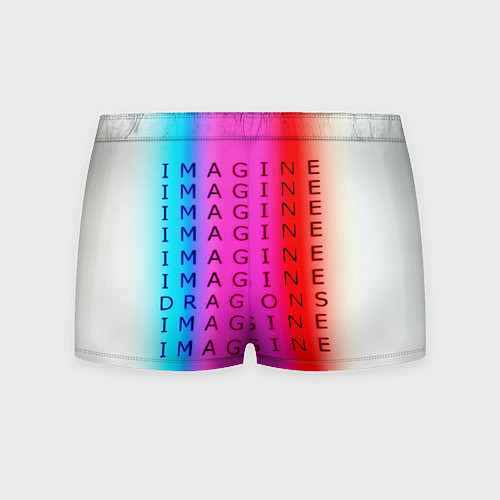 Мужские трусы Imagine Dragons neon rock / 3D-принт – фото 2
