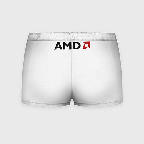Мужские трусы AMD ryzen logo white / 3D-принт – фото 2