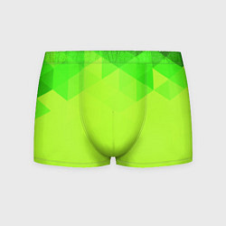 Трусы-боксеры мужские Кислотная геометрия лайм, цвет: 3D-принт