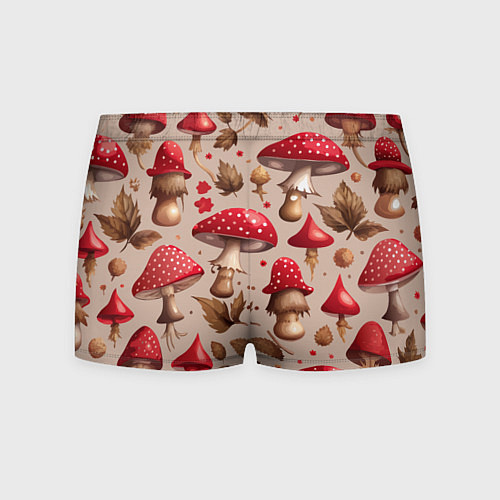 Мужские трусы Грибные шляпки мухоморов / 3D-принт – фото 2