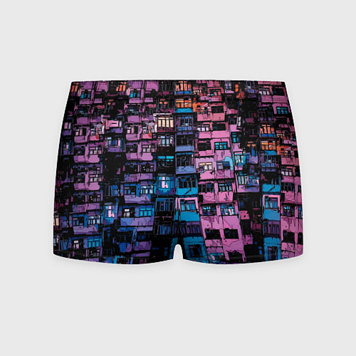 Мужские трусы Панельки мультяшные паттерн-текстура / 3D-принт – фото 2